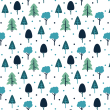 Children's Wallpaper Blue Forest