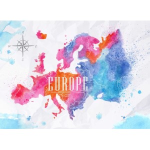 Fotomural Mapa de Europa...