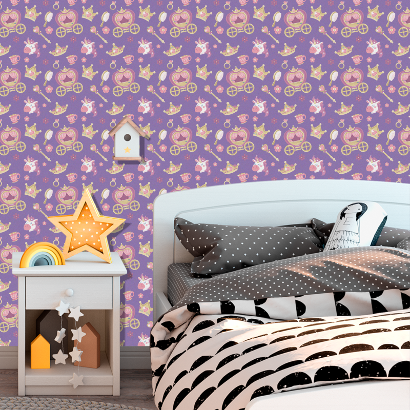Children's Wallpaper Princesses and Unicorns